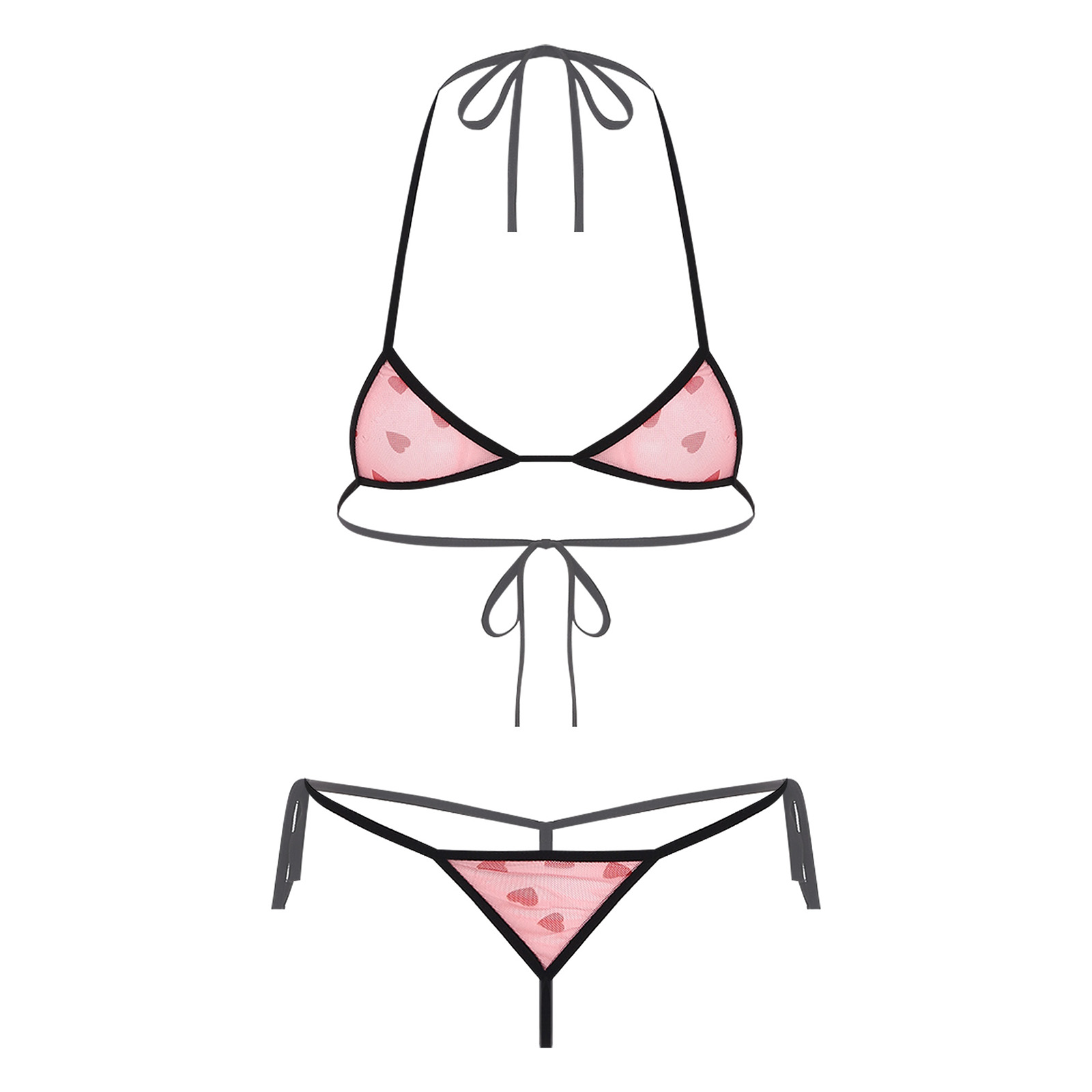Set Pakaian Dalam Wanita Mikro - Sheer Mesh Bra ulasan dan harga